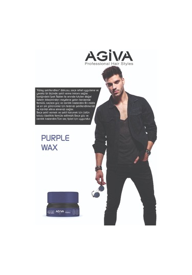 Agiva Wax 155 Ml 08 Cool Brıght Mor