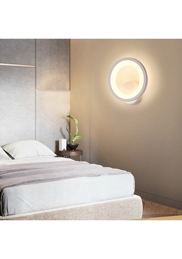 Tongxida Modern Led Duvar Lambası - Yatak Odası, Otel Salon İçin Şık Akrilik Ilık Beyaz Ilık Beyaz