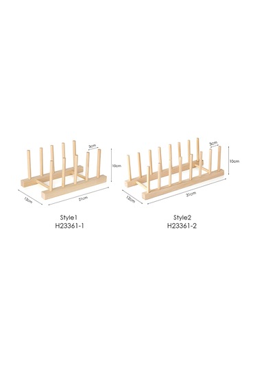 Maiyame Ahşap Mutfak Kurutma Rafı - Tabak, Bardak Ve Tencere Kapağı İçin Pratik Organizatör Diğer