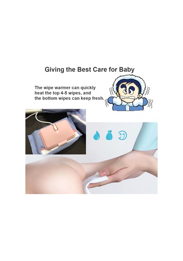 Dianziye Bebek Mendil Isıtıcı Usb 5v Sabit Sıcaklıklı Abs Materyal Beyaz Renkli Isı Tutucu 10'lu Set