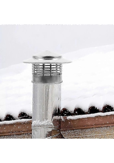 Paslanmaz Çelik Baca Kapağı Yağmur Başlığı Soba Boruları İçin Paslanmaz Çelik Izgara - İyi 75 Mm Diğer