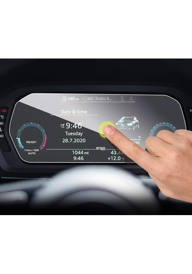 Audi S3 Mat Ekran Koruyucu 12.3 İnç Dijital Gösterge ' Sadece Ekran Koruyucu