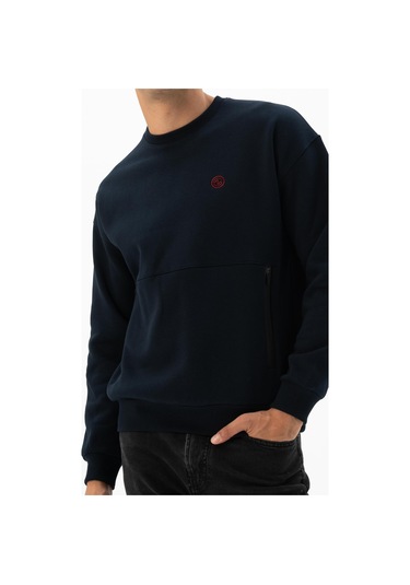 Arma Erkek Bisiklet Yaka Sweatshirt K24124909401 c Çok Renkli