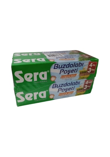 Sera Küçük Boy Buzdolabı Poşeti 4'lü 20 x 30 CM