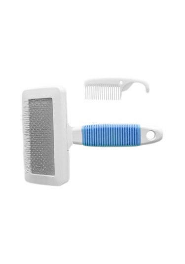 Markapet Temizleme Aparatlı Kedi Köpek Tarağı 7 Cm-14 Cm Small Mavi