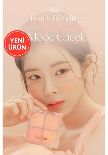 Dasique Karıştırılabilir Renk Tonlarına Sahip 4lü Allık Blending Mood Cheek 03 Peach Blending 03 Peach Blending
