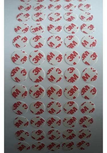 Yapışkanlı Çift Taraflı Bant Şeffaf Yuvarlak- 20 Mm Çap- 500 Adet