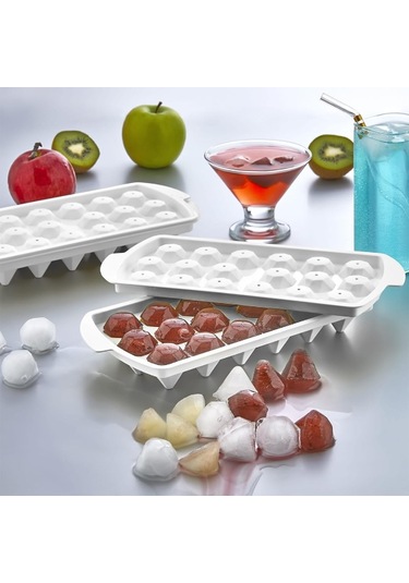Periboia Elmas 18 Bölmeli Buz Kalıbı Renkli