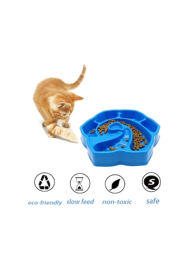 Sones Köpekler Ve Kediler İçin Pet Kabuklu Şekilli Yavaş Yemek Kasesi Boğulma Korumalı Yiyecek Kutusu Rastgele Renk Teslimatı