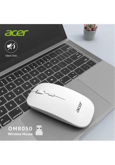 Acer Omr050 Beyaz Kablosuz Sessiz Tuşlu Mouse 1000-1200-1600 Dpı Diğer