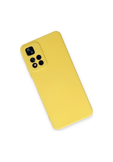 Muratech Newface Xiaomi Redmi Note 11 Pro Plus 5g Kılıf Nano İçi Kadife Silikon - Sarı
