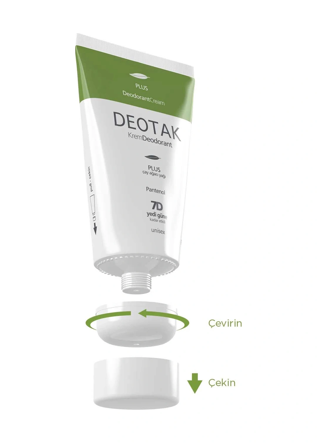 Deotak Plus Ekstra Koruma 7 Güne Kadar Etkili Krem Deodorant 3 x 35 ML