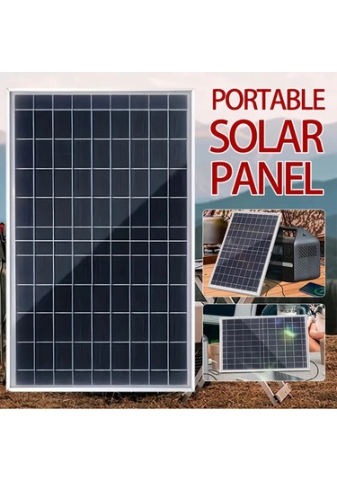 Elmpaly Güneş Panel Kiti 12v/24v Çoklu Çıkışlı Taşınabilir Şarj Kontrollü Dc Model