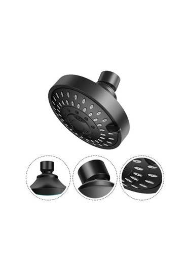 Ankastre 5 Fonksiyon Tepe Duş Başlığı Mat Siyah Gömmeli Duvardan Duş Seti Başlığı Tepe Duş Sistemler Diğer
