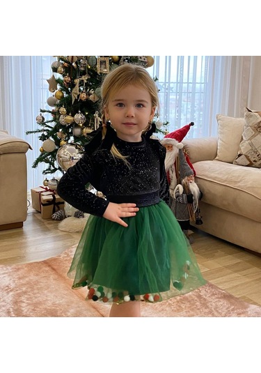 Yeni Yıl Temalı Ponponlu Etek 001