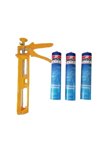 Dayson Beyaz Mastik 3 Adet & Silikon Tabanca