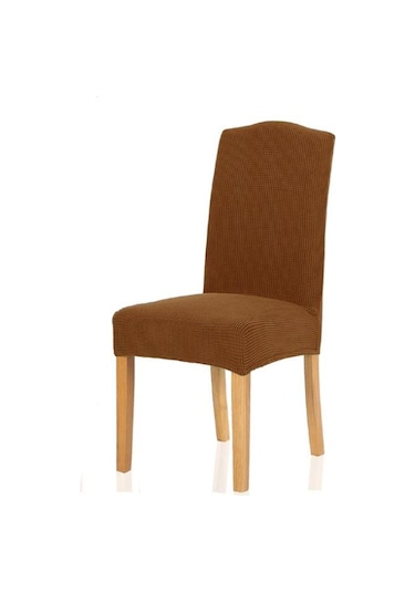 Açık Kahverengi Jakarlı Sandalye Kılıfı Spandex Streç Slipcovers Sandalye Sandalye Mutfak Yemek Odası Mutfak Düğün Ziyafet Için Kapakları
