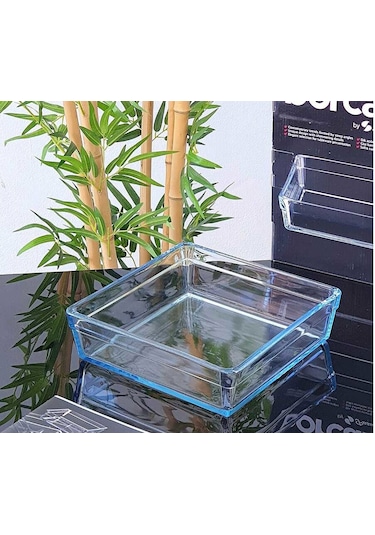 Paşabahçe Premium 59304 Borcam Kare Tepsi 2400 cc-9098845586729