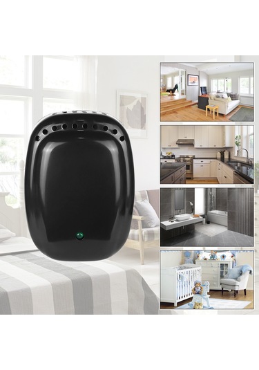 Padalink Stainless Steel Ozon Üreteci 5mg/h - Odor Eliminator: Sigara, Yemek, Evcil Hayvan Kokuları - Kısa Boyutlu 6x4.5x2.8cm Siyah