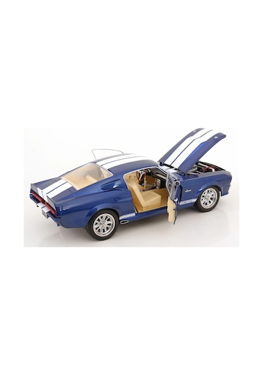 Kk Scale 1:12 Ford Mustang Shelby Gt500 1967 Blaumetallic/weiß