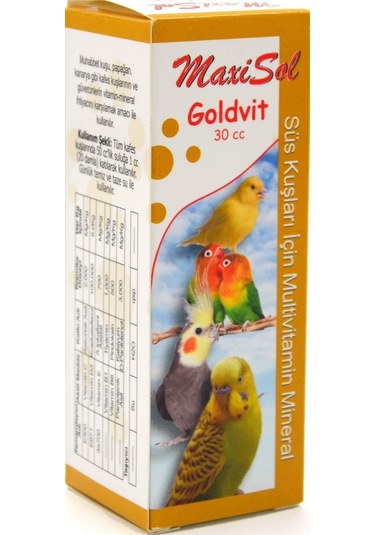 Kuş Vitamin Seti Ötüm ve Enerji Goldvit,Bird Powder,Kalamar