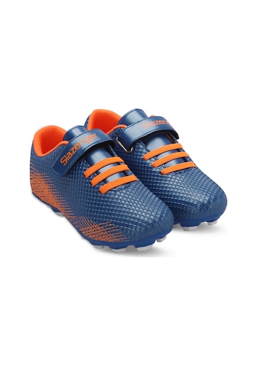 Slazenger CULTURAL Çocuk Halı Saha Saks Mavi Futbol Ayakkabısı