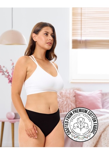 Alya Underwear Kadın Bato Tanga Pamuklu Külot, Büyük Beden String, 5'li Paket- 2 Siyah, 1 Beyaz, 2 Ten Siyah P06 Alya Underwear Kadın Bato Tanga Pamuklu Külot, Büyük Beden String, 5'li Paket- 2 Siyah, 1 Beyaz, 2 Ten Siyah P06