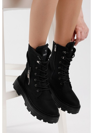Tonny Black Kadın Siyah Süet Poli Taban Fermuar Detaylı Rahat Kalıp Bağcıklı Bot Tber200 301 Siyah Süet Tonny Black Kadın Siyah Süet Poli Taban Fermuar Detaylı Rahat Kalıp Bağcıklı Bot Tber200 301 Siyah Süet