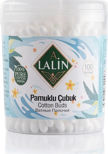 A Lalin Kulak Temizleme Pamuğu Çubuğu  100'lü
