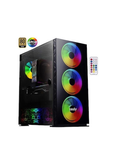 İzoly Anubarak X i5-10400F 16 GB 256 GB M.2 NVMe SSD GTX1660S 24" Dos Masaüstü Oyuncu Bilgisayarı