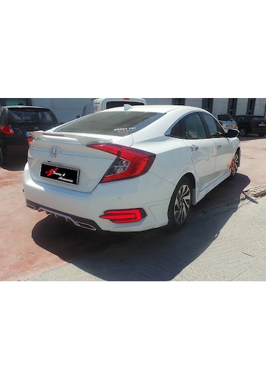 Honda Civic Fc5 Arka Sis Lambası Ledi 3 Çizgi E Dizayn