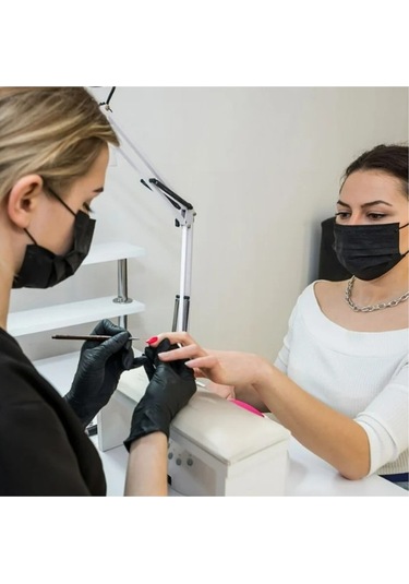 Siyah Nitril Eldiven Ekstra Kalın - L Beden - 50'li Paket