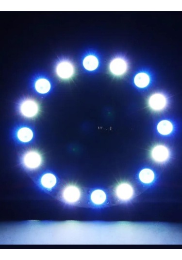 Doraled WS2812B ARGB Magic Matrix Ekran 5V Dijital Yuvarlak Pixel 35 Led Halka 96 x 77 MM