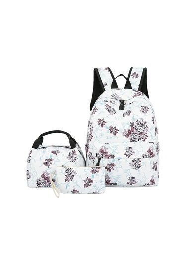 Moda Trendi Yeni 3 Seti Sırt Çantaları Yüksek Kaliteli Kızlar Sevimli Pembe Yumuşak Tuval Öğrenci O Araba