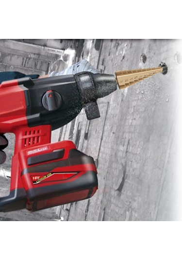 Kangvka 3 Adet Titanyum Kaplı Hss Basamaklı Matkap Ucu Seti Opp Paketli