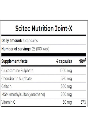 Scitec Joint-x Glucosamine Glukozamin +methylsulfonylmethane+chon