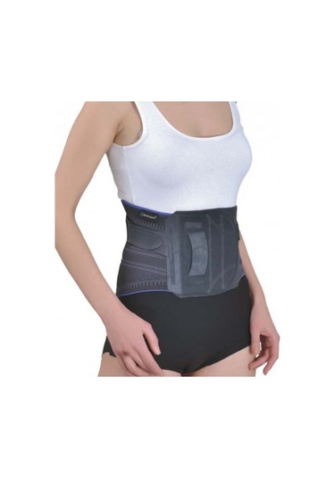 LUMBOSAKRAL ÇELİK BALENLİ KEMERLİ KORSE (ÖRGÜ KUMAŞ)