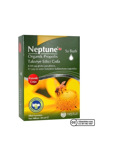 Neptune Organik Su Bazlı Propolis 20 ML