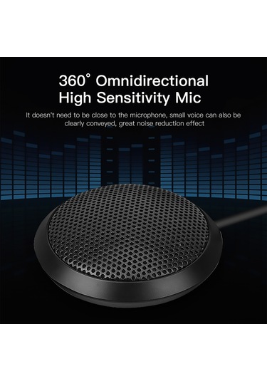 Maiyame Usb Konferans Mikrofonu - 360 Çok Yönlü, Taşınabilir Metal Mini Mikrofon Windows/mac Uyumlu