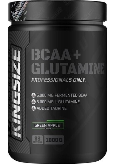 Kingsize Nutrition Bcaa + Glutamine Powder 1000 Gr