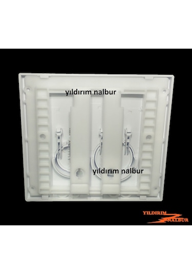 Sanica Gömme Rezervuar Buton Düğmesi Çiftli Beyaz Renk Sanica