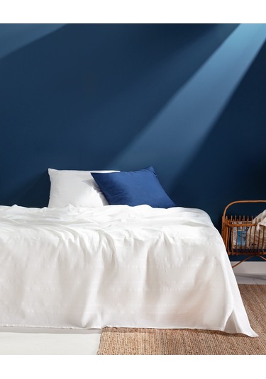 Mathilda Çift Kişilik Ecocell Düz Pike 8684427024560 Beyaz