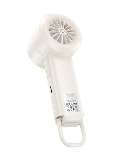 Taşınılabilir Şarjlı El Fanı - Turbo Üfleme Teknolojisi Dijital Lcd Kademe Ayarlama Masaüstü Fan Hx6