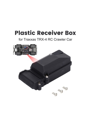 Skycity Traxxas Trx-4 İçin Su Geçirmez Ve Darbe Dayanıklı Alıcı Kutusu, Siyah Plastik, 95x45x30mm