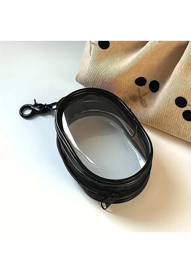 Hightower Siyah Şeffaf Kablo Saklama Kutusu, Seyahat İçin Taşınabilir Şarj Ve Kulaklık Düzenleyici