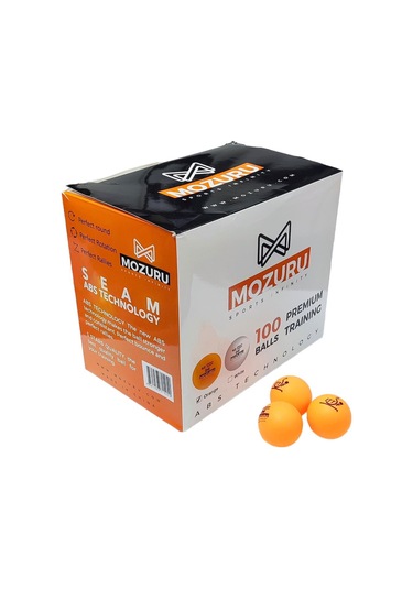Avessa Mozuru Mzr100-org Ittf Onaylı Turuncu Pinpon Topu 100lü