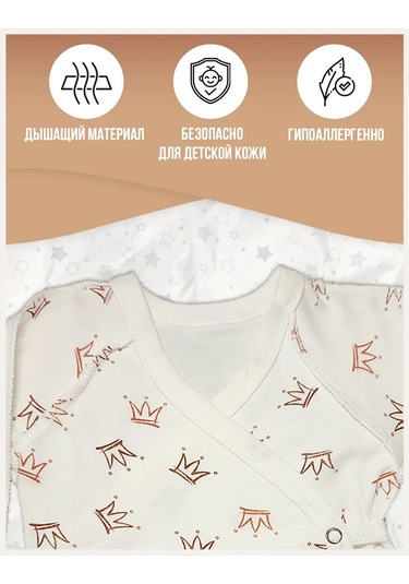 My Lıttle Panda Yenidoğanlar İçin Düğmeli Body Takımı 5'l 250467140 Sütlü