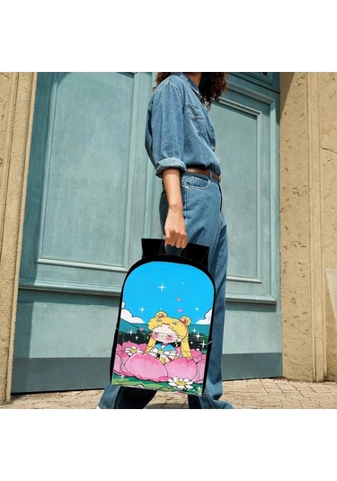 Trendooze Uygun, Siyah Siyah Sırt Seyahat, Sailor Organizasyon Moon Kawaii Karikatür, İş İnç İle, İçin, Genç, Dizüstü Çoklu Cf87 Çantası, Çalışması Bölmeleri Bilgisayara 15.6 İq Siyah
