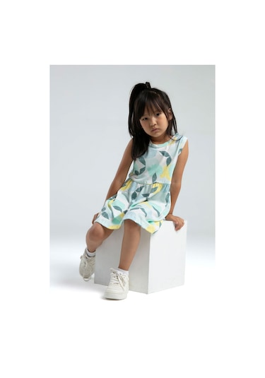 Rolypoly Kız Çocuk Yeşil Elbise 5274-47995 Yeşil