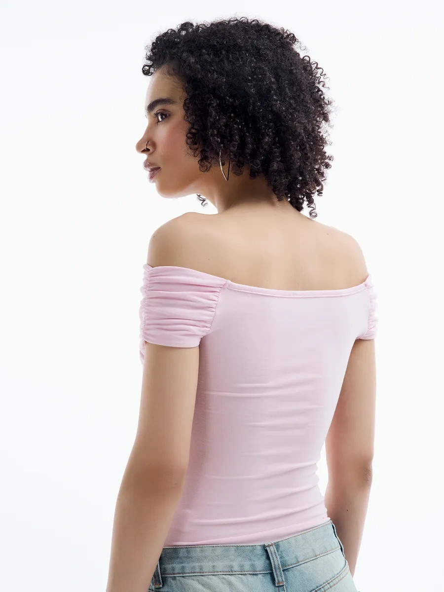 Tvoe Zarif Bir Gece Body Bluz Kuşaklı 436063458 Pembe